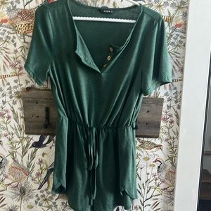 Green short jumpsuit/romper